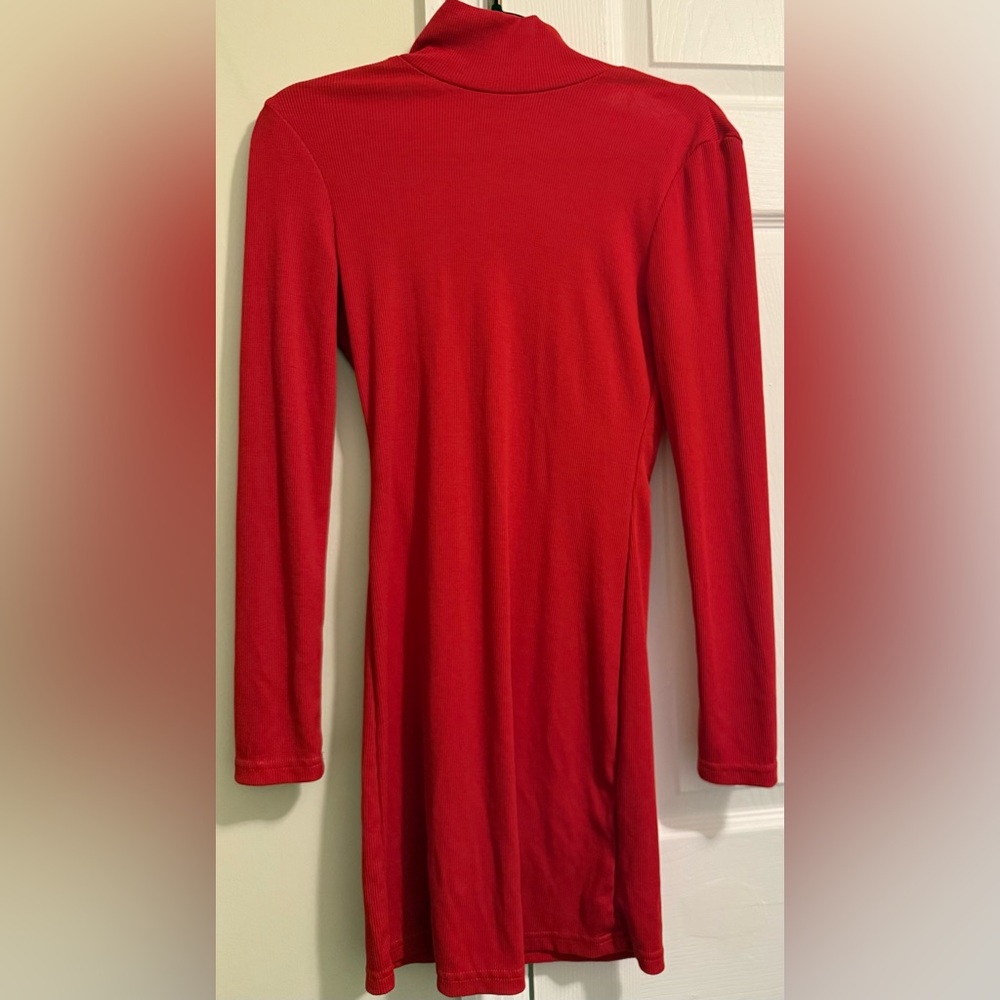Brand New Red dress with gold open backing